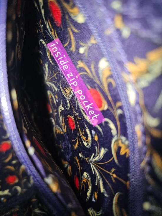Loungefly Disney Beauty & The Beast Stained Glass & Red Velvet Backpack NWOT main image 2